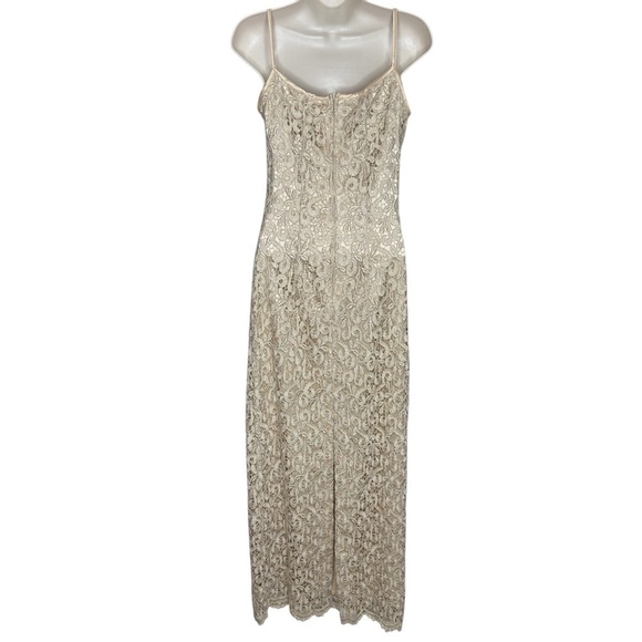 Aspeed Women’s Juniors Formal Elegant Cream Lace Dress With Shawl Size 3/4 - Picture 9 of 14